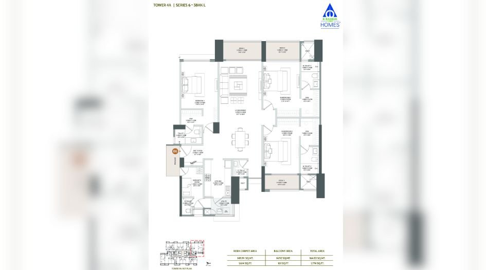 Raheja-Galaxy-Celina-Floor-Plan-3 BHK-Series-6